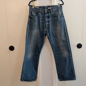 Abercrombie & Fitch Extra Heavyweight Distressed Jeans 33x32 Button Fly